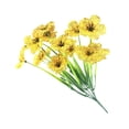 thumbnail image 4 of Ramo de flores artificiales Simulación Decoración floral Ornamento de la oficina en casa Ramo de flores falsas, Amarillo 4 piezas Advancent  HA7595-05B×4, 4 of 6
