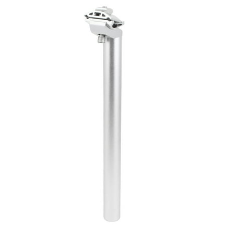 Silver Tone Aluminum Alloy Adjustable Straight Bike Seatpost Clamp