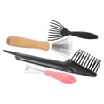 thumbnail image 3 of OULII 4Pcs Hair Brush Cleaner Tool Plastic Assorted Color for Hair Tools, 3 of 7
