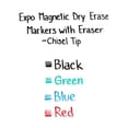 thumbnail image 6 of Expo Magnetic Dry Erase Marker, Broad Chisel Tip, Assorted Colors, 4-Pack, 6 of 7