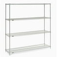 thumbnail image 2 of Nexel 5 Tier Chrome Wire Shelving Starter Unit, 72"W x 24"D x 63"H, 2 of 4