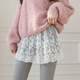 thumbnail image 2 of UANWENN Rallonges de Mini Chemise pour Femmes Tout - Ajustables Superposition Haut Balayage Inférieur Rallonge de Chemise avec Bande de Taille Élastique Robe Mini Jupe de Lit Jupe en Cuir pour Lit Simple Jupe Longue pour Filles Jupe de Lit Été, 2 of 5