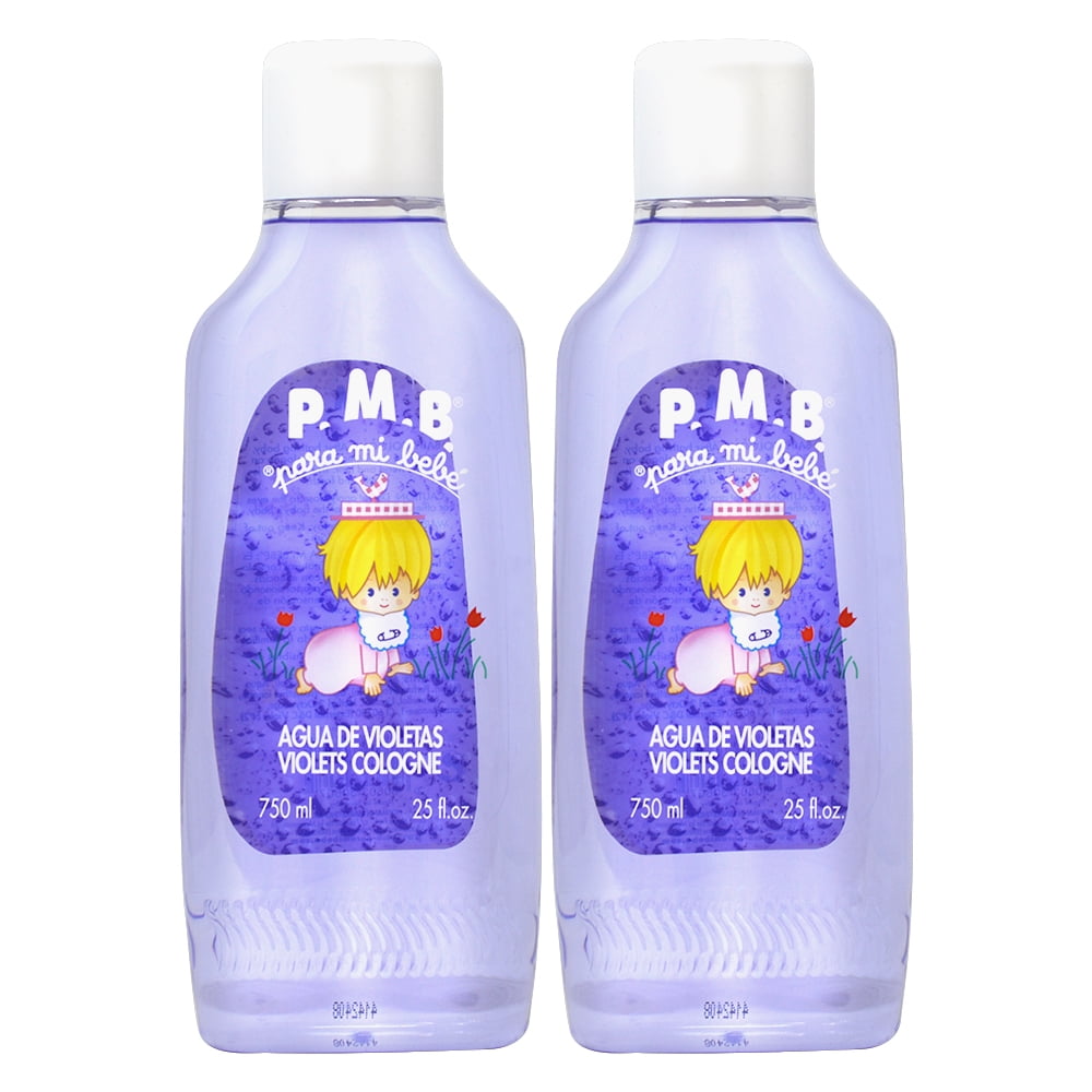 P.M.B. Aqua De Violetas Violets Cologne 750ml 25oz  (Pack of 2)