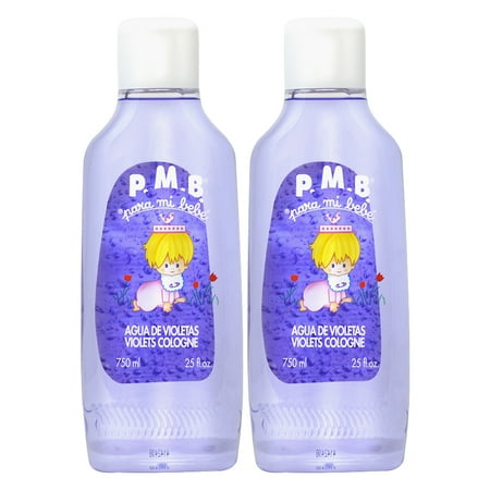 P.M.B. Aqua De Violetas Violets Cologne 750ml 25oz (Pack of 2)