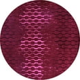 thumbnail image 1 of Ahgly Company Indoor Round Oriental Purple Industrial Area Rugs, 3' Round, 1 of 4