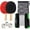 Black, variant on GSE Games & Sports Expert Complete Portable Table Tennis Game Set with Retractable Ping Pong Net & Post, 2 Paddles & 3 Ping Pong Balls for Anywhere-Grey