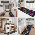thumbnail image 5 of Colorful Mushroom Star Black Pattern Kitchen Rugs Sets Of 3,Kitchen Runner Rugs Non Skid Washable,Decorative Kitchen Floor Mats for Kitchen,Sink,Laundry,17"x30"+ 17"x47" + 17"x59", 5 of 6