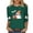 Army Green A, variant on Plus Size Womens Tops Spider Web Printed 3/4 Sleeve Crew Neck Loose Shirts Blouses for Women Fashion Clothing