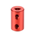 thumbnail image 2 of 2.3mm to 5mm Bore Rigid Coupling 20mm Length 12mm Diameter Aluminum Alloy Shaft Connector Red, 2 of 3