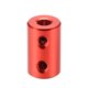 thumbnail image 2 of Acoplamiento rígido de 2.3mm a 5mm de diámetro, 20mm de longitud, 12mm de diámetro, conector de eje de aleación de aluminio rojo, 2 of 3