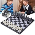 thumbnail image 2 of Travel Magnetic Chess Toy with FFolding Chess Board, 2 Players Travel Board Game Brain Training Educational Toys for Kids and Adults, 2 of 5