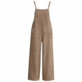 thumbnail image 4 of Avolia Women's Washed Denim Jumpsuit Sleeveless Wide Leg Casual Overalls Relaxed Fit Pant, 4 of 4