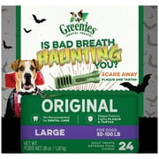 (5 pack) (5 Pack) Greenies Limited Edition Halloween Packaging Original Large Dog Dental Treats, 36 oz. Box (24 Treats)