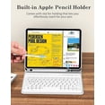 thumbnail image 5 of Backlit Detachable Keyboard Case for iPad Pro 12.9" 1/2 Gen, Pencil Slot Leather Folio, 5 of 7