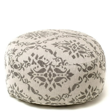 Softline Azure Damask Beaded Pouf