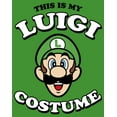 thumbnail image 2 of Boy's Nintendo This is my Luigi Costume Graphic Tee Kelly Green X Small, 2 of 4