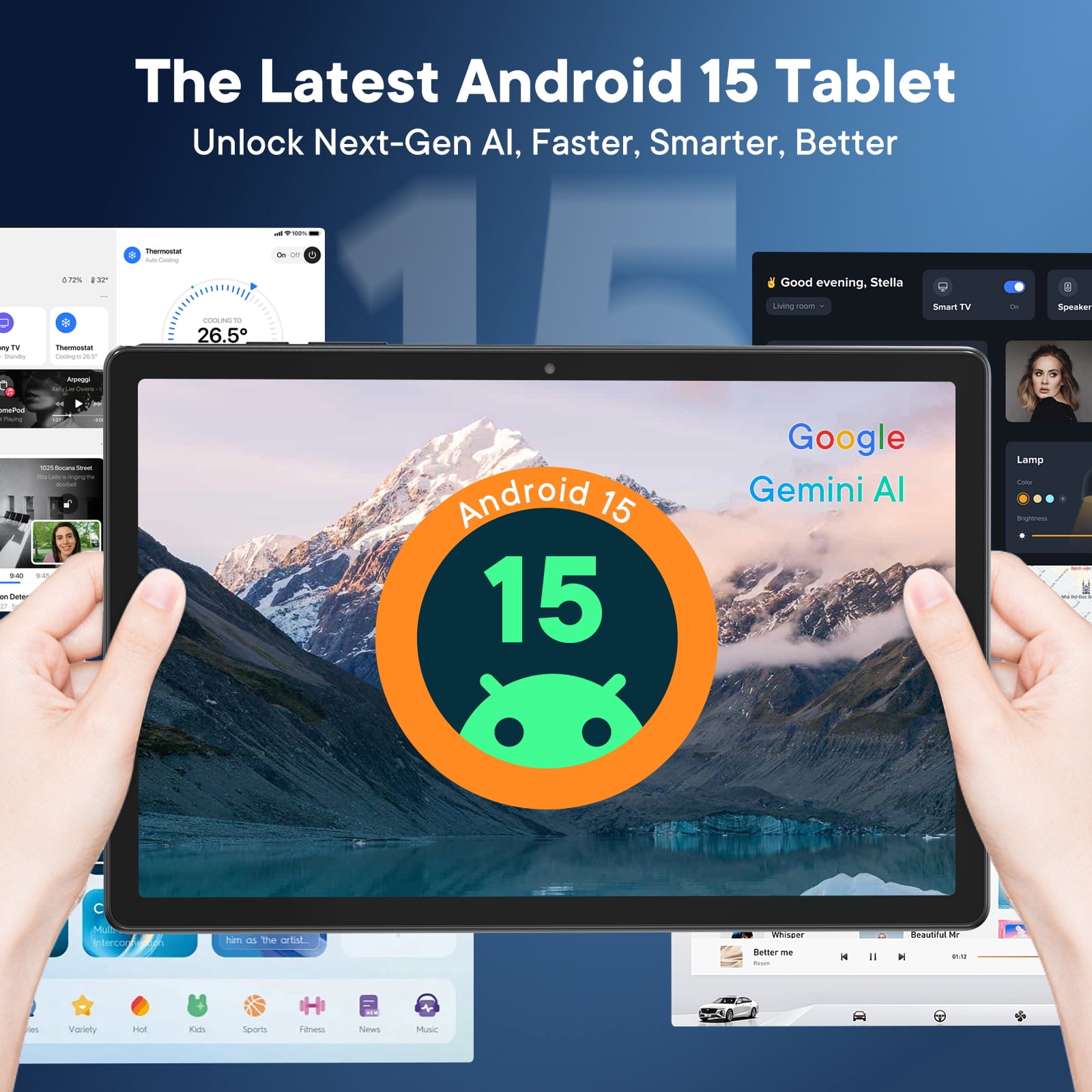 Android Tablet 8 inch,4G SIM Card Slot Unlocked, MediaTek Octa-Core, FHD IPS Display, 12GB+64GB+2TB Expandable, 5100mAh, 5G WiFi, GPS,Tablet with Cover Included (Gray))