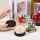thumbnail image 4 of Cúpula de Vidrio Cloche Uxcell, Tarro Esférico D3.9In con Base de Madera para DIY Globos de Nieve/Pequeñas Plantas/Flores/Velas/Modelos/Souvenirs, Caja de Exhibición de Vidrio [Negro], 4 of 6