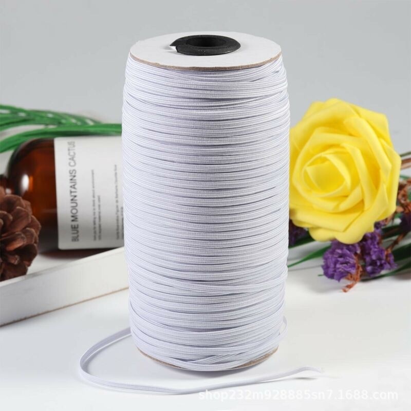 200M 3mm Round Elastic Thin Band Cord Craft Thread Stretch String ...