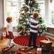thumbnail image 4 of Faldas De Árbol De Navidad A Cuadros Rojas Y Negras, Adornos Navideños, Falda De Árbol A Cuadros, Alfombra Para Puertas, Centros Comerciales, Hoteles 90/120Cm, Guardurnaity HA043954-02, 4 of 6
