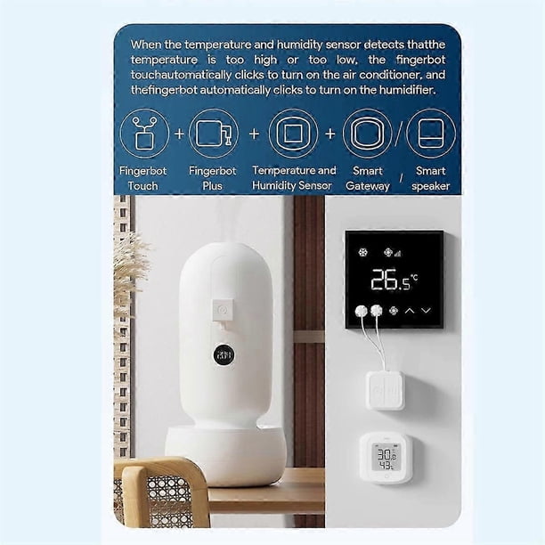 Tuya Fingerbot Touch Screen Smart Life BLE Wireless Touch Switch Robot Remoter Support Alexa Home Voice Assitant