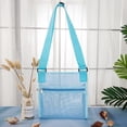 thumbnail image 5 of Panxico Home Textile Storage Children's Beach Shell Tool Storage Bag Shoulder Mesh Tote Bag Beach Bag Blue, 5 of 5