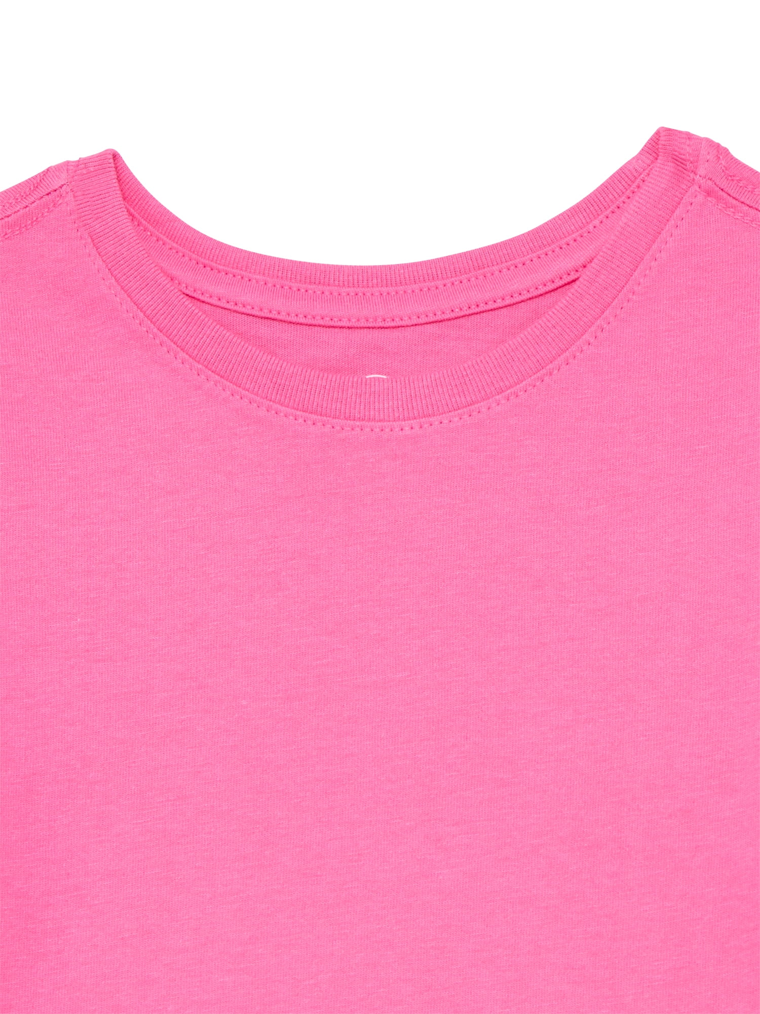 Wonder Nation Toddler Girls Tee with Short Sleeves, Sizes 18M-5T