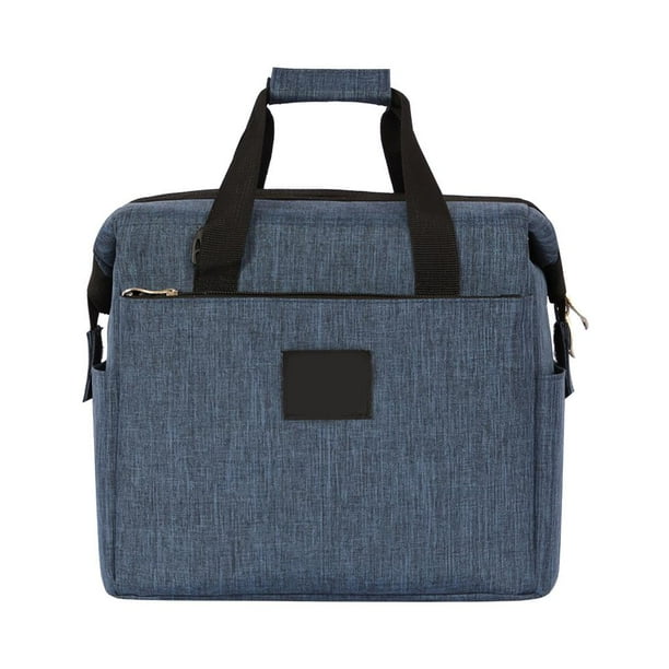 Bewildely Bolsa térmica a prueba de agua 10L Aislamiento de gran capacidad Bolsa térmica para el almuerzo Bolsa Bento de doble capa Bolsa térmica para Mostrada Bewildely HA014238-00
