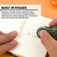 thumbnail image 3 of BAZIC Products Manual Pencil Sharpeners with Eraser, 4 Pack, Compact Small Colorful Erasers, One Hole, 3 of 7