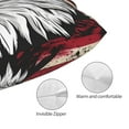 thumbnail image 3 of KLL American Bald Eagle Pillow Covers Envelope Closure,Super Soft and Cozy Fuzzy Fleece Pillow Case Cover (No pillow core） 20"x30", 3 of 5