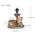 thumbnail image 2 of YIQMI Orange Tabby Cat and Rabbit Garden Statue with Solar LED Lamp, Outdoor Resin Tree Stump Planter Pot with Welcome Sign for Patio, Lawn, 2 of 7