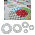 thumbnail image 4 of veasfak Quilting Embroidery Template Motion Acrylic Patchwork Cutting Frames Quilt Ruler for Domestic Sewing Machine Pattern Maker DIY Cutting Craft Round, 4 of 9