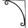 thumbnail image 4 of Ekena Millwork 1 1/2"W x 12"D x 15"H Legacy Wrought Iron Bracket, (Single center brace), Antiqued Pewter, 4 of 8