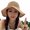 Khaki, variant on Summer Version Can Be Foldable Handmade Hand -Hooking Paper Grass Fisherman Hat Female Literary Lady Sunshaded Basin Cap