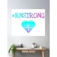 thumbnail image 2 of #Rn Strong Teal Poster Wall Art, Modern Wall Decor, 8x12 UNFRAMED, 2 of 3