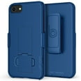 thumbnail image 7 of BELTRON iPhone 7/8/SE 2020 Holster Case, Super Slim Rubberized Grip Case & Swivel Belt Clip Holster Combo with Built-in Kickstand for for Apple iPhone SE 2nd Gen 2020, 8, 7, 6, 6s Blue, 7 of 7