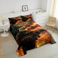 thumbnail image 4 of Erosebridal Animal Eagle Comforter Sets Queen Size,American Flag Bedding Queen Comforter Set,July Fourth Decor,Reversible,Super Cozy,3-Piece, 4 of 8