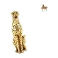 thumbnail image 6 of CoudarTitie Cheetah Figurine Gold Cheetah Ornament Horse Sculpture Brass Animal Statue Miniature Horse Collectible with Artistic Decor Suitable for Living Room of, 6 of 8
