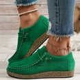 thumbnail image 6 of YOUYEDIAN Flat Shoes for Women Spring Fall Dressy Loafers Slip on Non Slip Casual Walking Shoes Office Closed Toe Orthopedic Shoes (Green), 6 of 6