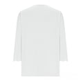 thumbnail image 5 of WHEANG Womens Plus Size Long Sleeve T-Shirts Trendy Casual Scallop Trim V Neck Tunic Tops Curvy Loose Fit Blouse Tees Womens Tops Shirts Summer Tees Outfits Clothes Size XXXL White, 5 of 5