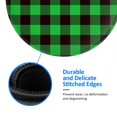 thumbnail image 5 of Disketp Buffalo Plaid Green Black Small Mouse Pad 7.9x7.9 Inches,Washable Round Mousepad For Office Laptop Computer,Non-Slip Rubber Base Mouse Pads For Wireless Mouse, 5 of 9