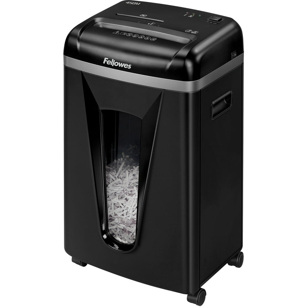 Fellowes, FEL4074001, Microshred 450M MicroCut Shredder, 1 Each, Black