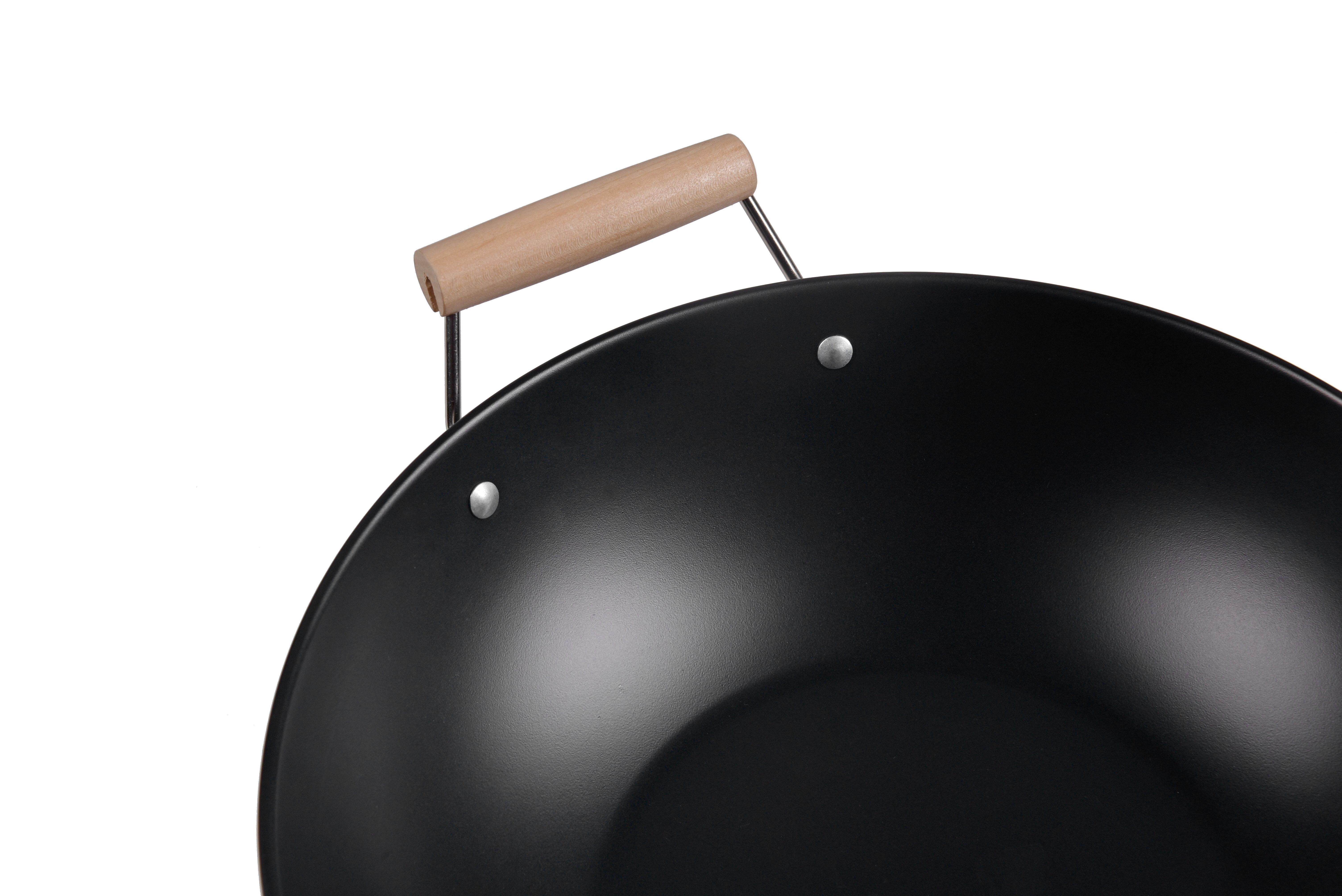 Mainstays Easy clean, hand wash recommended Carbon Steel, Non-Stick, NS Wok