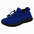 thumbnail image 3 of yboeqw Boys Girls Mesh Knit Soft Sole Running Shoes Elastic Lace Up Solid Color Athletic Sneakers Size 13.5, 3 of 9