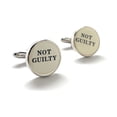 thumbnail image 3 of Not Guilty Cufflinks Perfect Lawyer Gift Trial Attorney Gift Lawyer Gift Judge Court Verdict Prosecutor Court Clerk Retirement Cuffs, 3 of 6