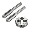 thumbnail image 1 of Unique Bargains 3 Packs M12 x 1 Taper/Bottom Thread Taps and Round Die Metric Hand Tap & Die Set, 1 of 7