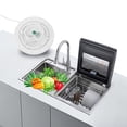thumbnail image 5 of YAHHU Mini Ustrasound Dishwasher Multifunctional Kitchen Household USB Dish Washing Machine for Trip Apartment Dorm 100-240V Green EU Plug 9.1 oz / 258 g[cite: 1], 5 of 9