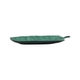 thumbnail image 4 of Hometrends Leaf Bamboo Melamine Platter Green 17.625 Inch, 4 of 5