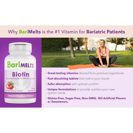 BariMelts Biotin 5,000 mcg Fast-Melting Tablets