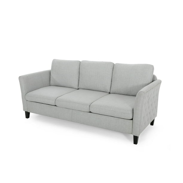 Clostermen Traditional Fabric Sofa, Parisian White Leather Sofa Chair By Christopher Knight Home Collection